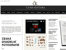Tablet Screenshot of ceskakultura.net